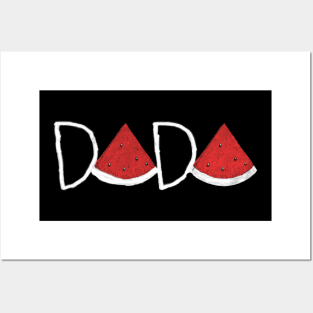 Watermelon Dada Shirt - Watermelon Shirt - Dada Shirt - Blessed Mama - Fathers Day Gift - Step Dad Gifts - New Dad Gift - Fruit Shirt Posters and Art